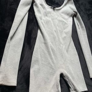 Fashion Nova Grey Romper